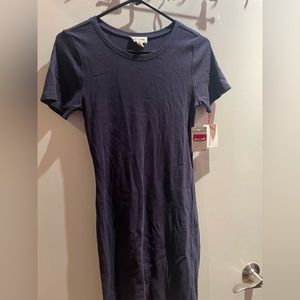 NWT Navy Open Edit TShirt Dress, Size M